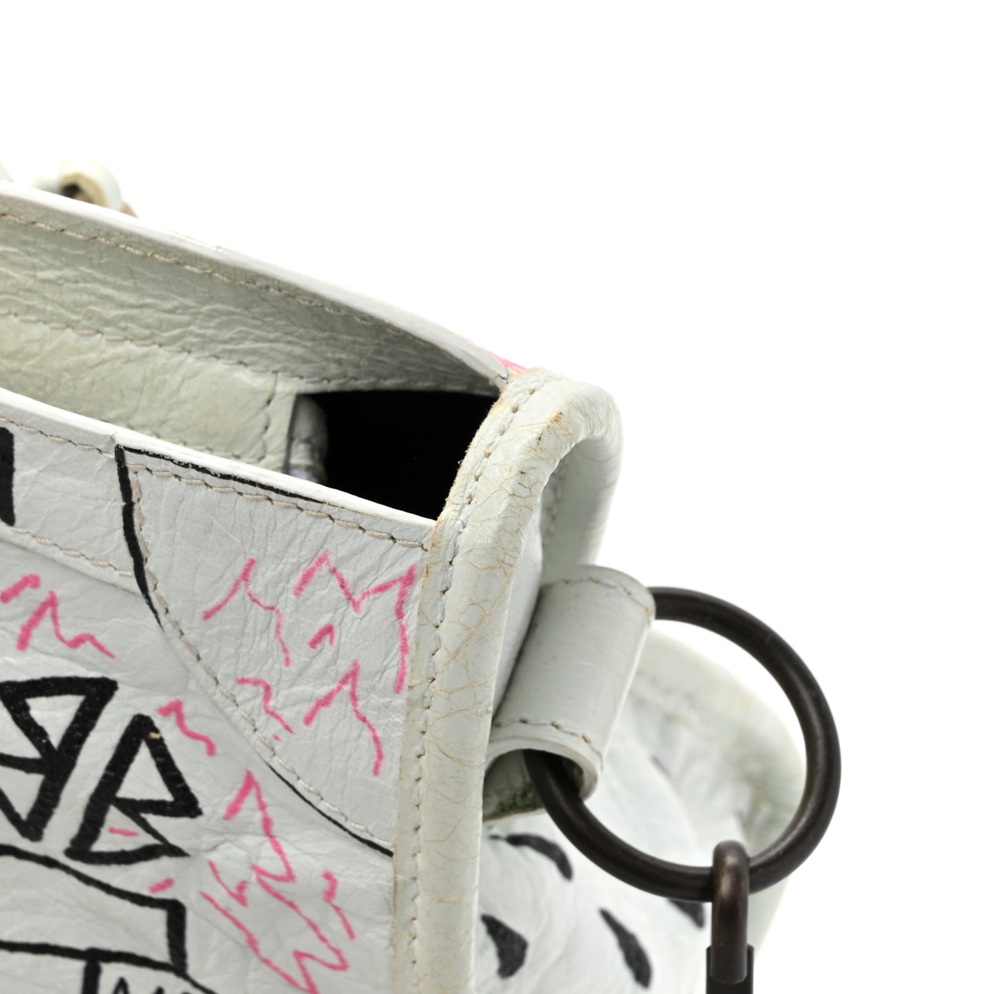 Agneau Graffiti All Over Classic Hardware S City White Multicolor