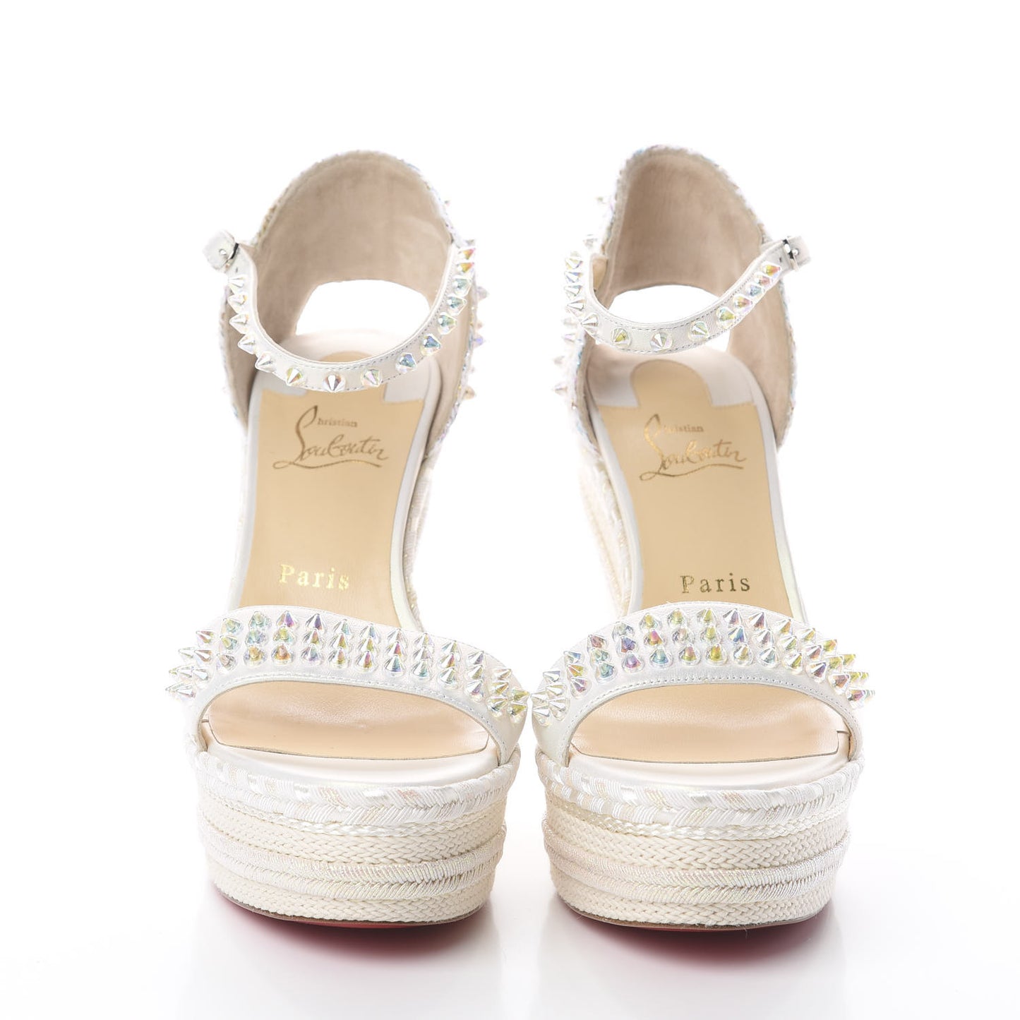 Nappa Madmonica 120 Wedge Sandals 40 White