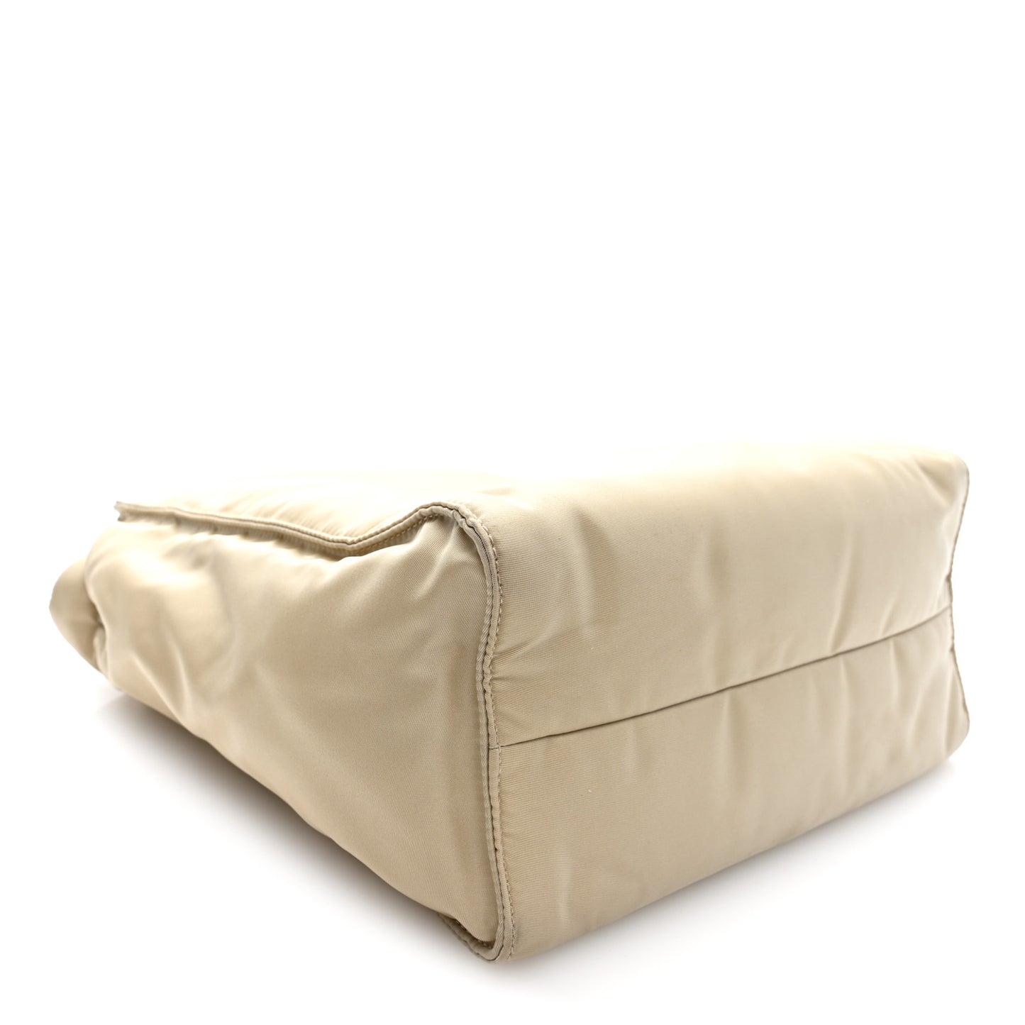 Tessuto Nylon Saffiano Tote Beige