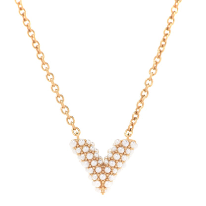 Louis Vuitton Essential V Perle Necklace Gold 4 of 8