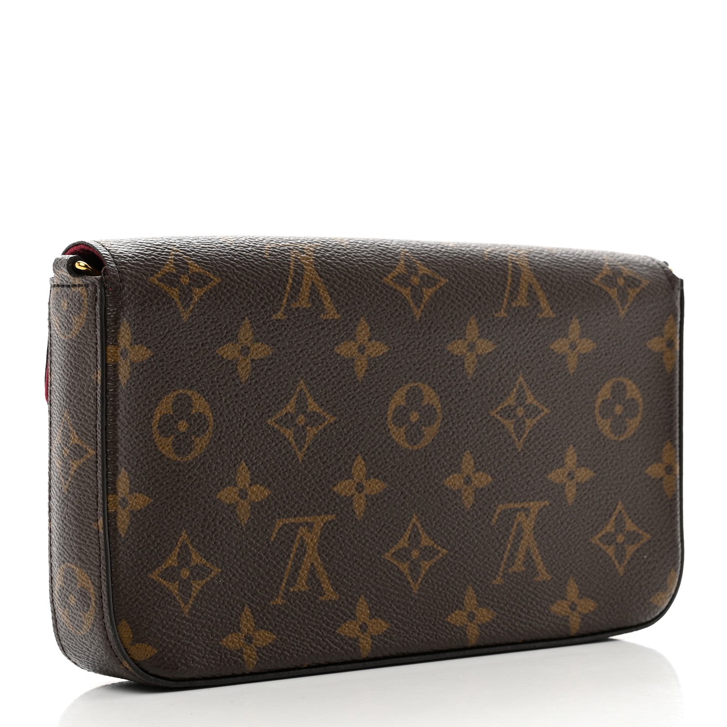 Louis Vuitton Monogram Pochette Felicie Chain Wallet Fuchsia 4 of 10