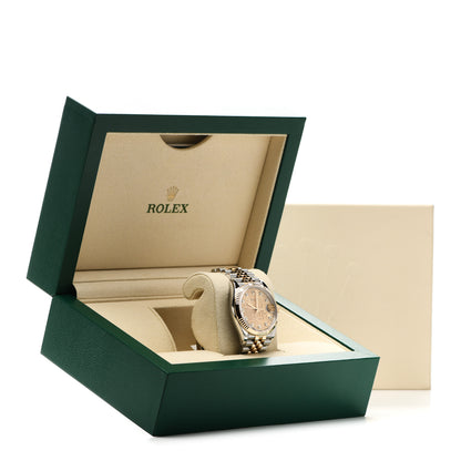 Rolex Stainless Steel 18K Yellow Gold Diamond 36mm Oyster Perpetual Datejust Watch Champagne Jubilee 126233 5 of 5