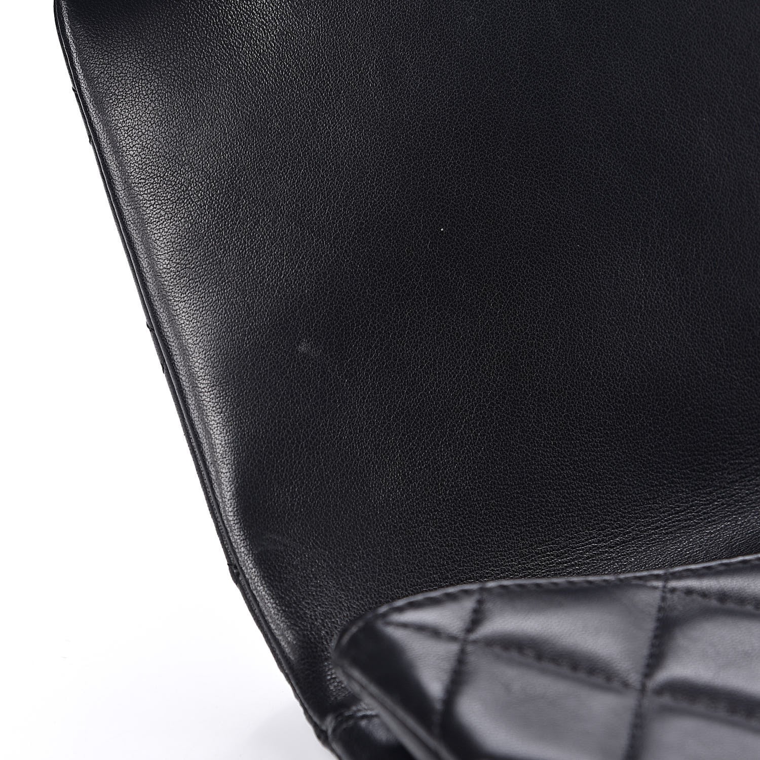 Chanel Lambskin Quilted Clutch With Chain Flap Black 13 of 14