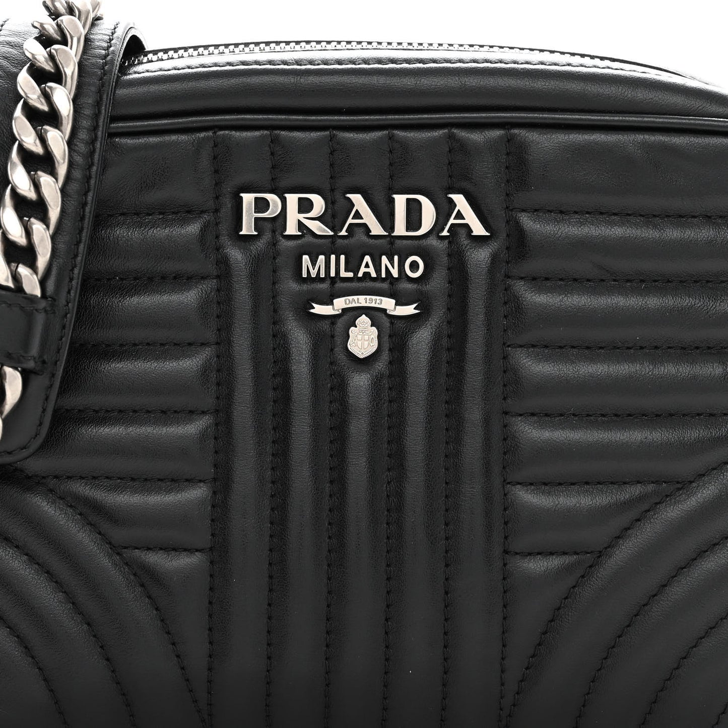 Soft Calfskin Diagramme Camera Bag Black