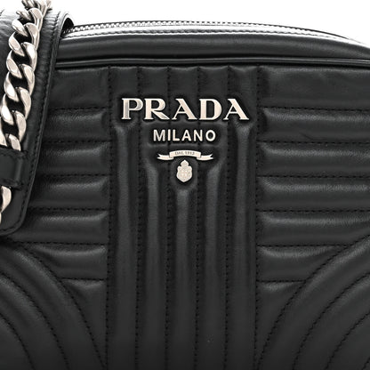 Prada Soft Calfskin Diagramme Camera Bag Black 7 of 11