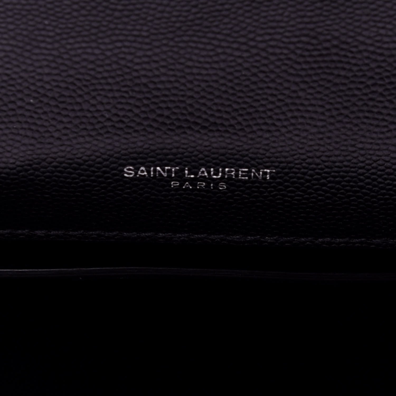 Saint Laurent Grain De Poudre Medium Classic Monogram Kate Satchel Black 5 of 10