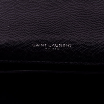 Saint Laurent Grain De Poudre Medium Classic Monogram Kate Satchel Black 5 of 10