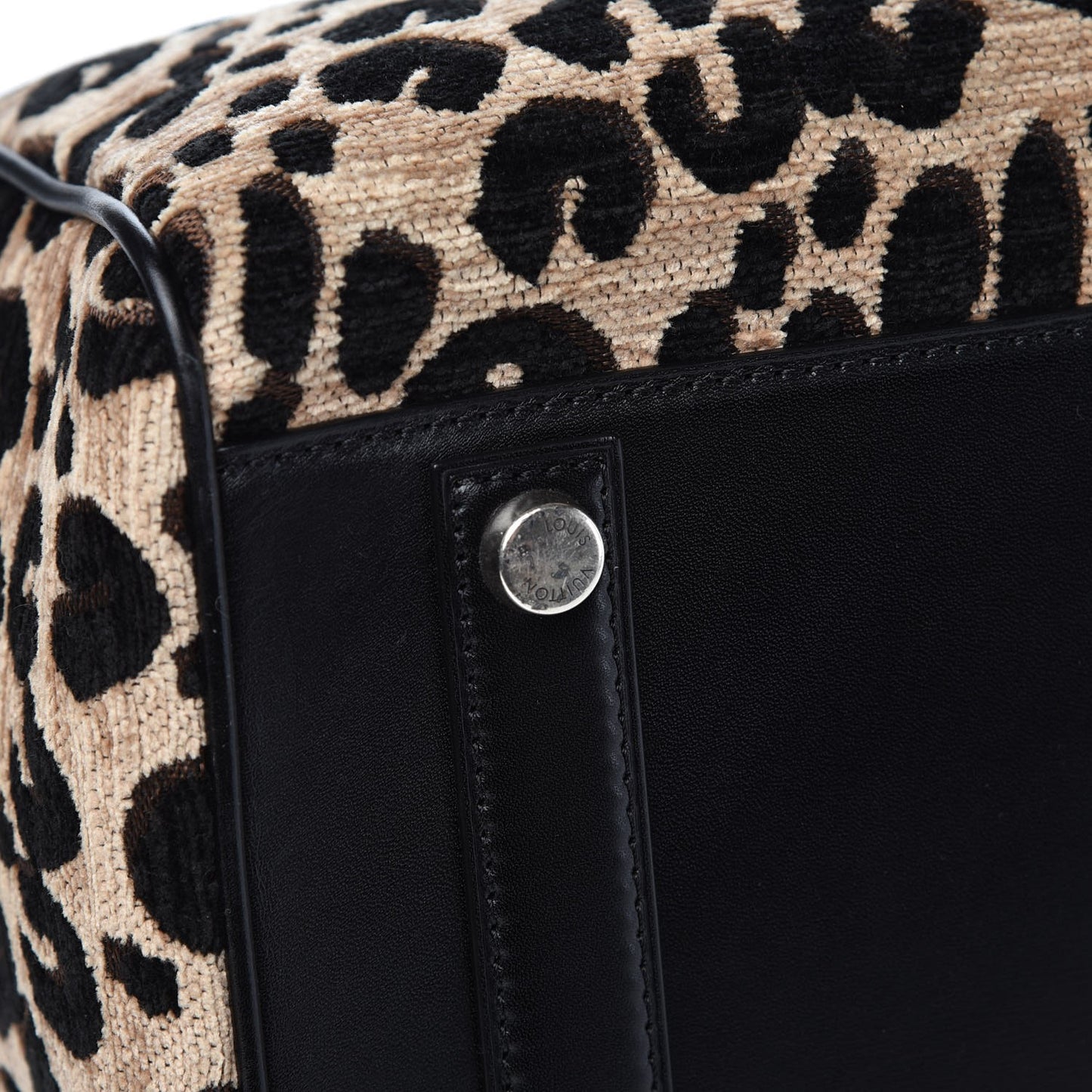 Jacquard Velvet Leopard Print Stephen Sprouse Speedy