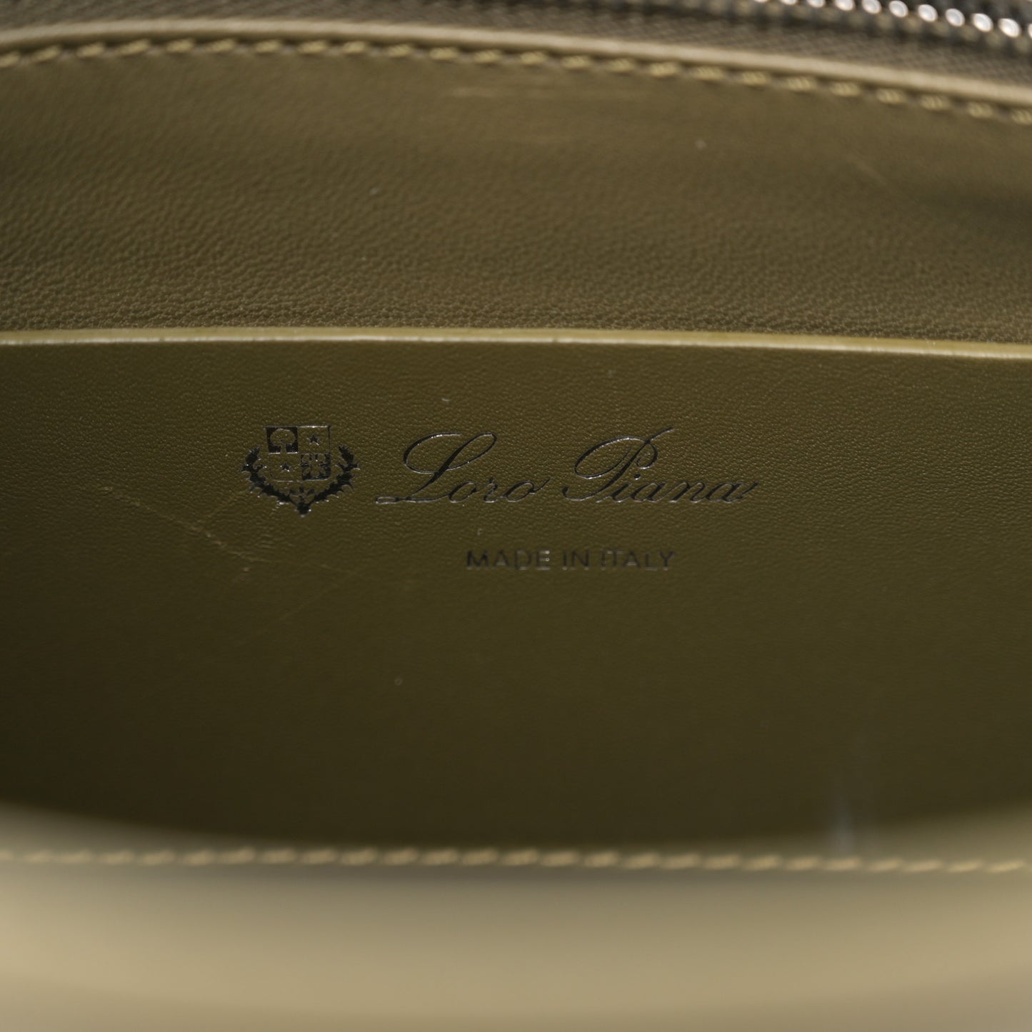 Grained Calfskin Fleur Crossbody Green