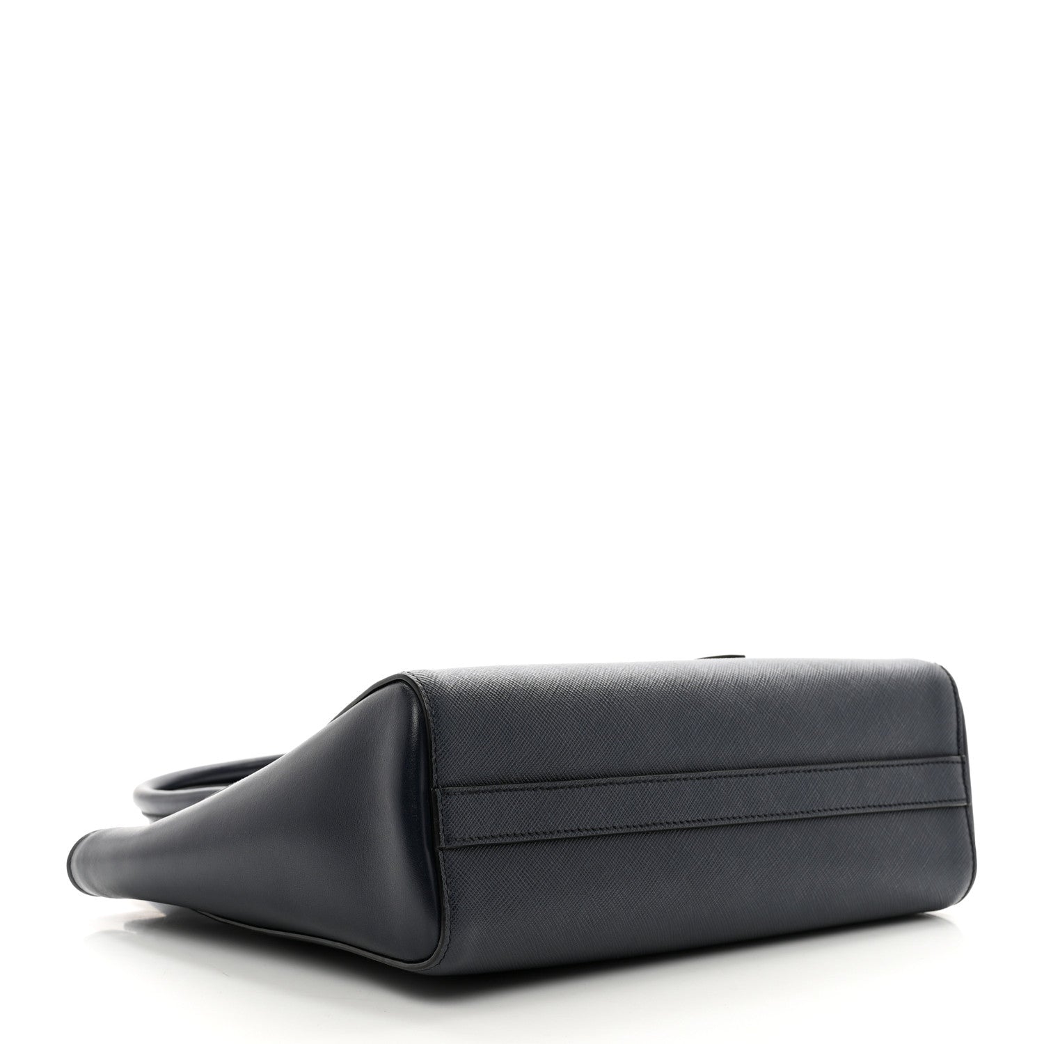 Prada Saffiano Soft Calfskin Small Zippered Tote Baltico 3 of 9