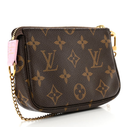 Louis Vuitton Monogram 2016 Christmas Animation Mini Pochette Accessories Rose Ballerine 3 of 9
