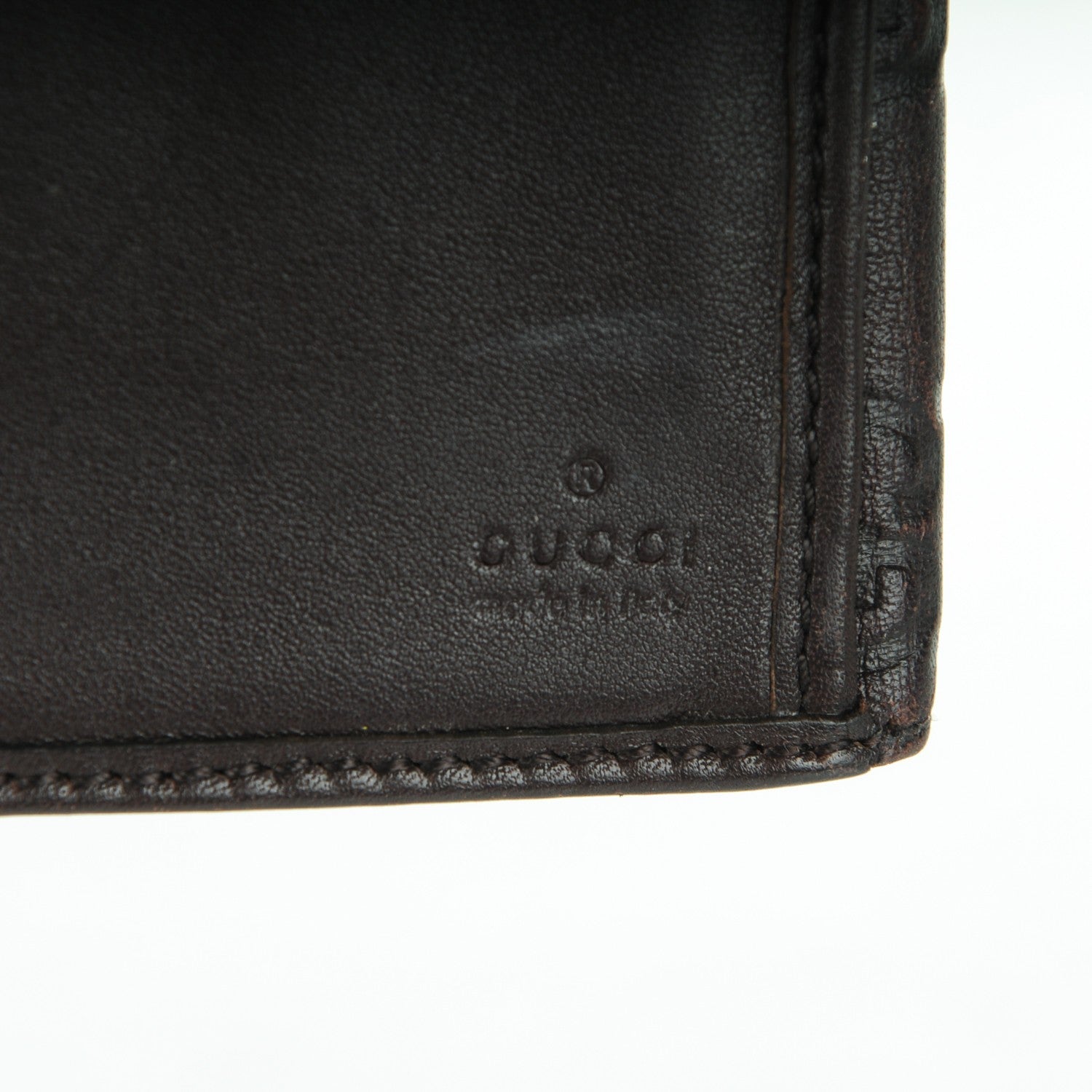 Gucci Guccissima Heart Continental Wallet Dark Brown 6 of 7