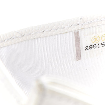 Chanel Caviar Quilted Card Holder White 8 of 11
