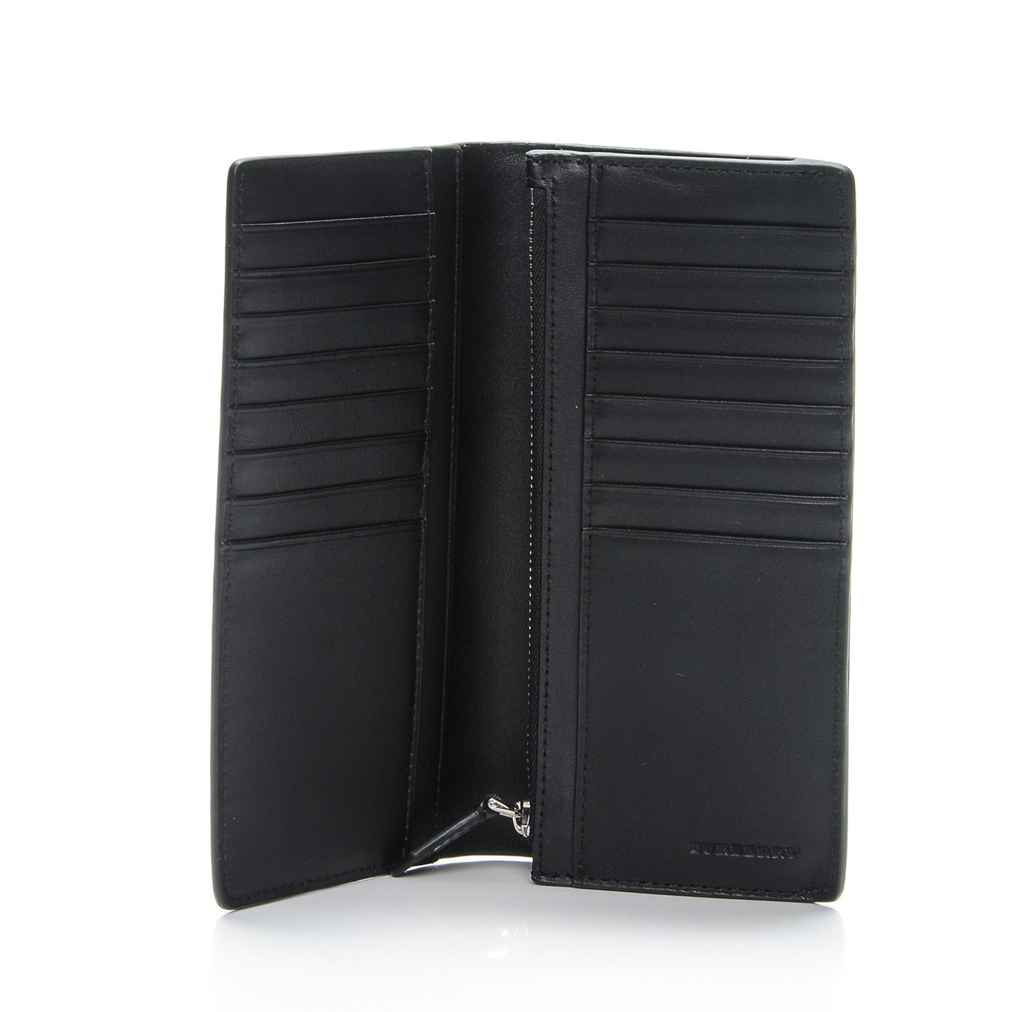 London Check Continental Wallet Navy Black