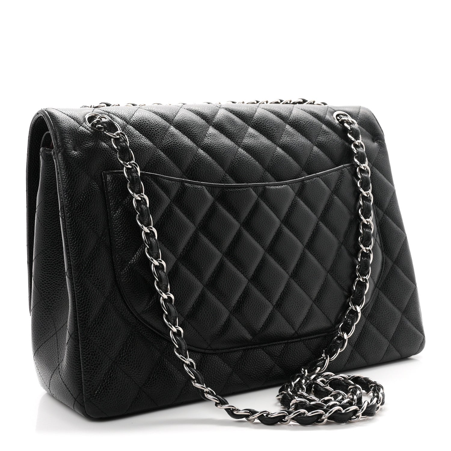Chanel Caviar Quilted Maxi Double Flap Black 3 of 12