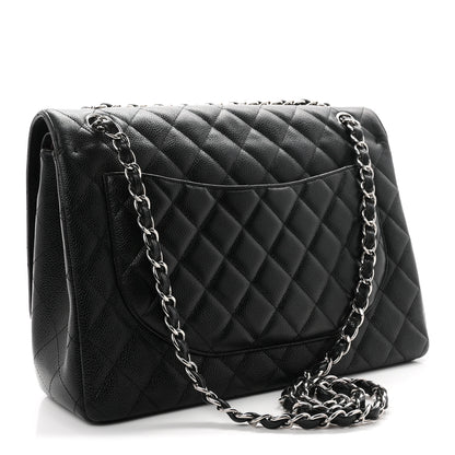 Chanel Caviar Quilted Maxi Double Flap Black 3 of 12