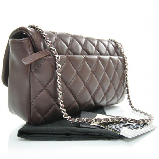 Lambskin Medium Coco Rain Flap Bordeaux