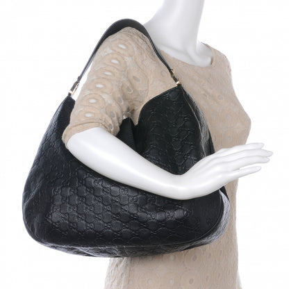 Gucci Guccissima New Ladies Web Hobo Black 2 of 7
