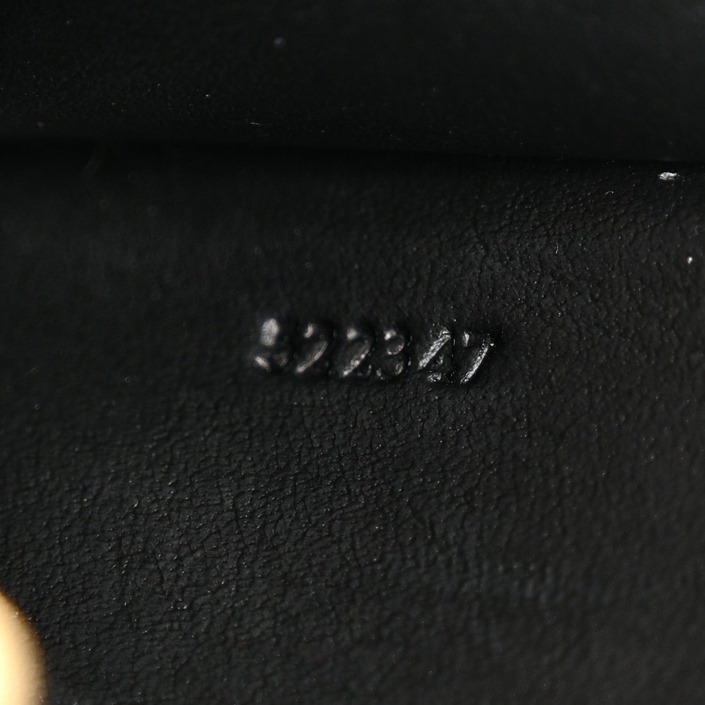 Calfskin Logo Coin Card Holder Black