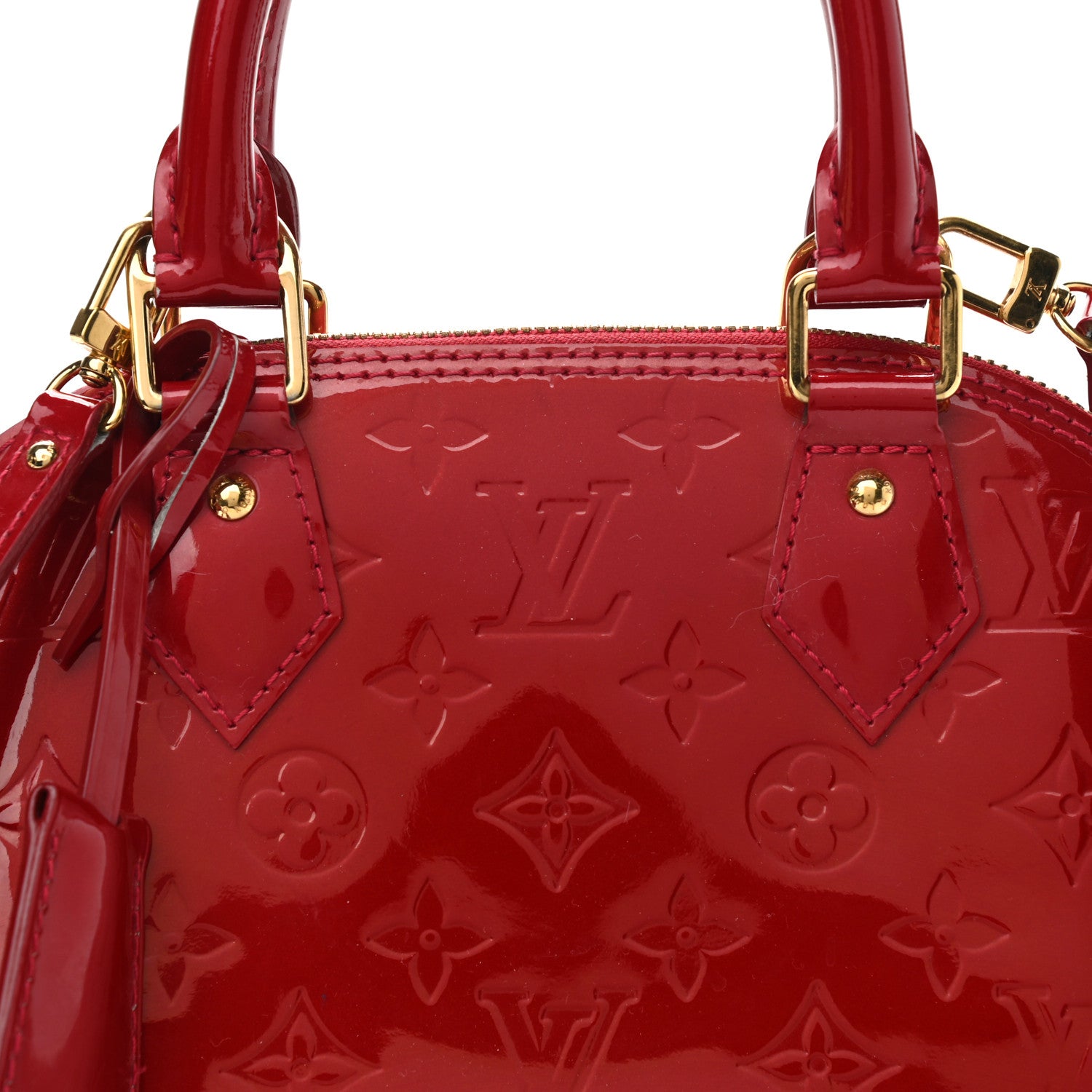 Louis Vuitton Vernis Alma BB Pomme D'Amour 6 of 9