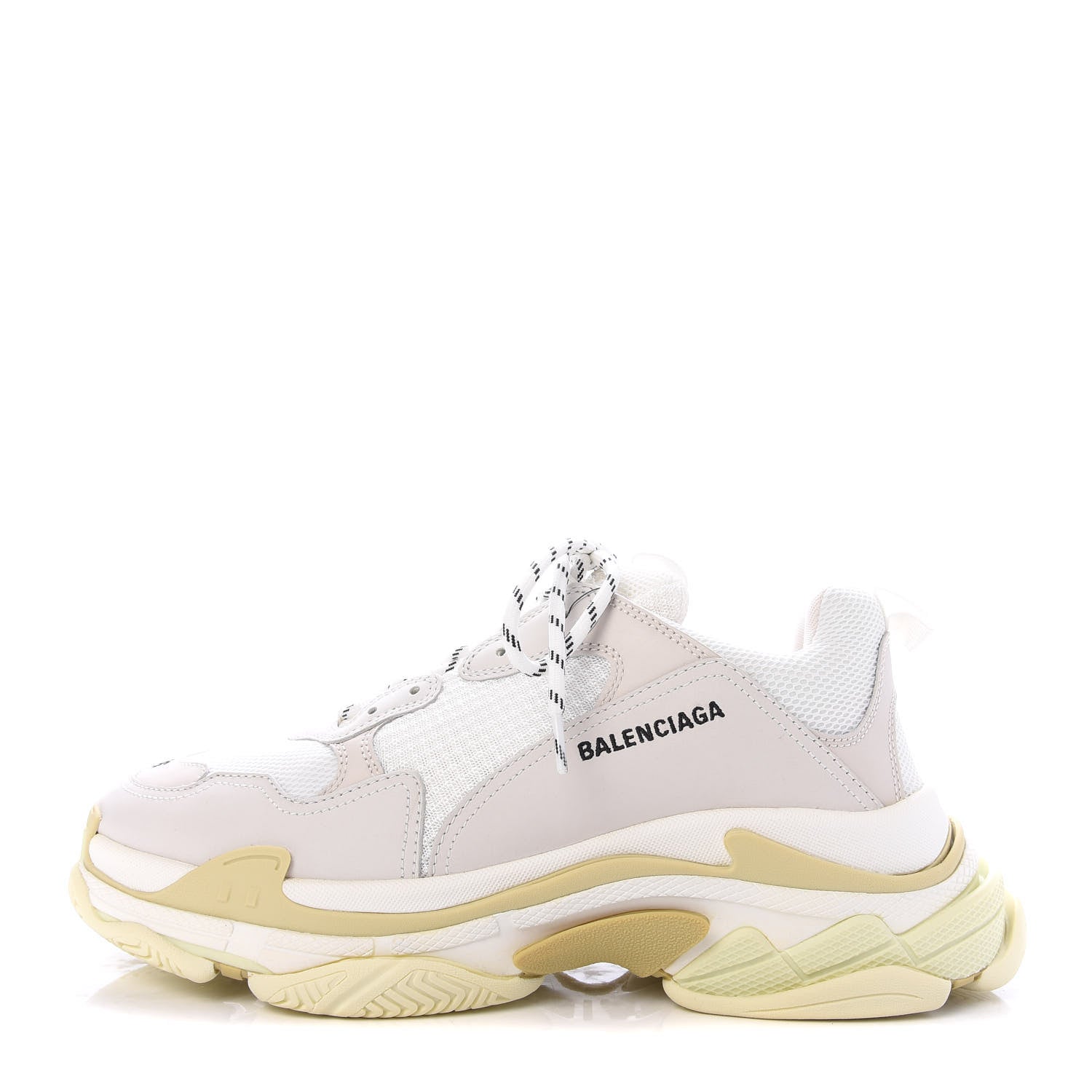 Balenciaga Fabric Mesh Mens Triple S Sneakers 46 White 1 of 9
