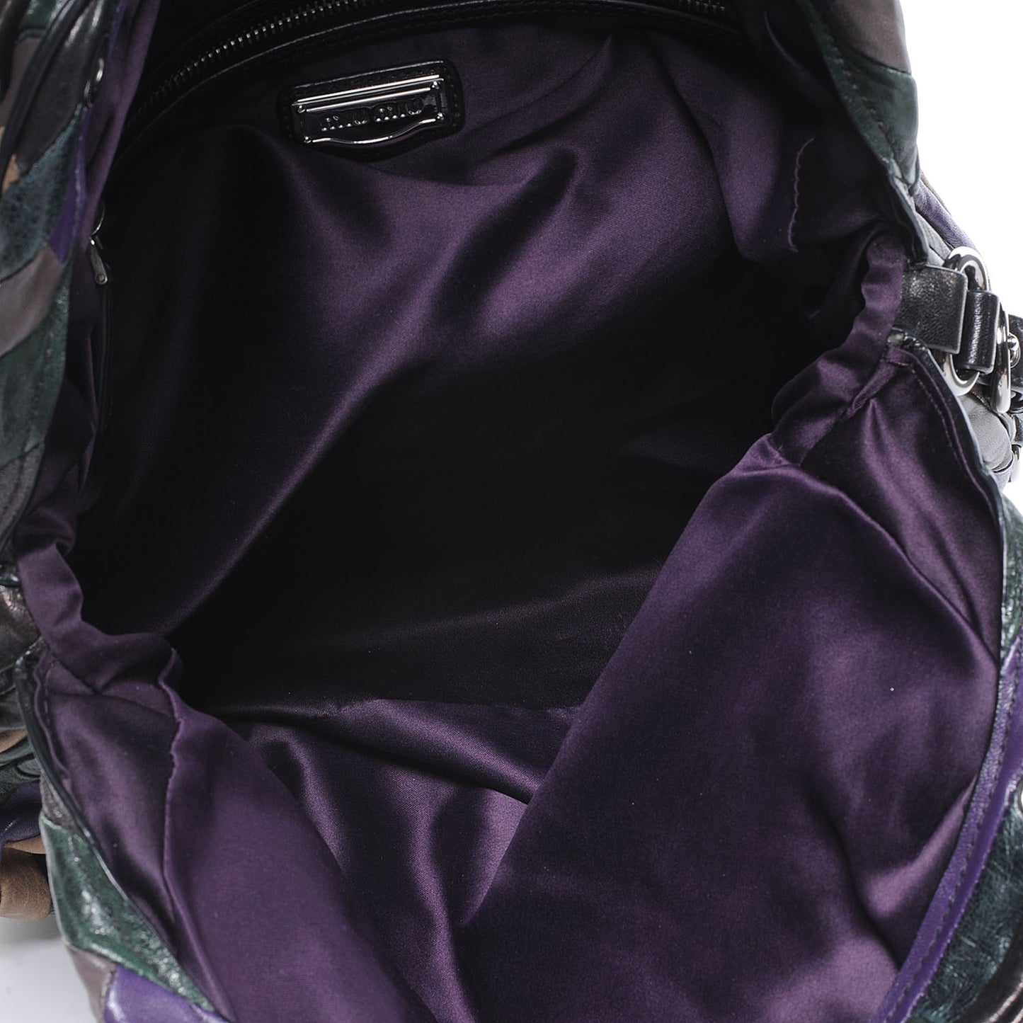 Leather Multicolor Patchwork Hobo