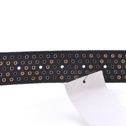 Gucci Calfskin Studded Feline Belt 110 44 Black 6 of 6