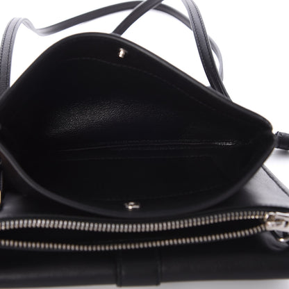 Saint Laurent Calfskin Monogram Tri Pocket Crossbody Bag Black 5 of 10