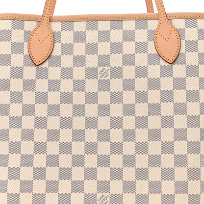 Louis Vuitton Damier Azur Neo Neverfull MM Rose Ballerine 10 of 12