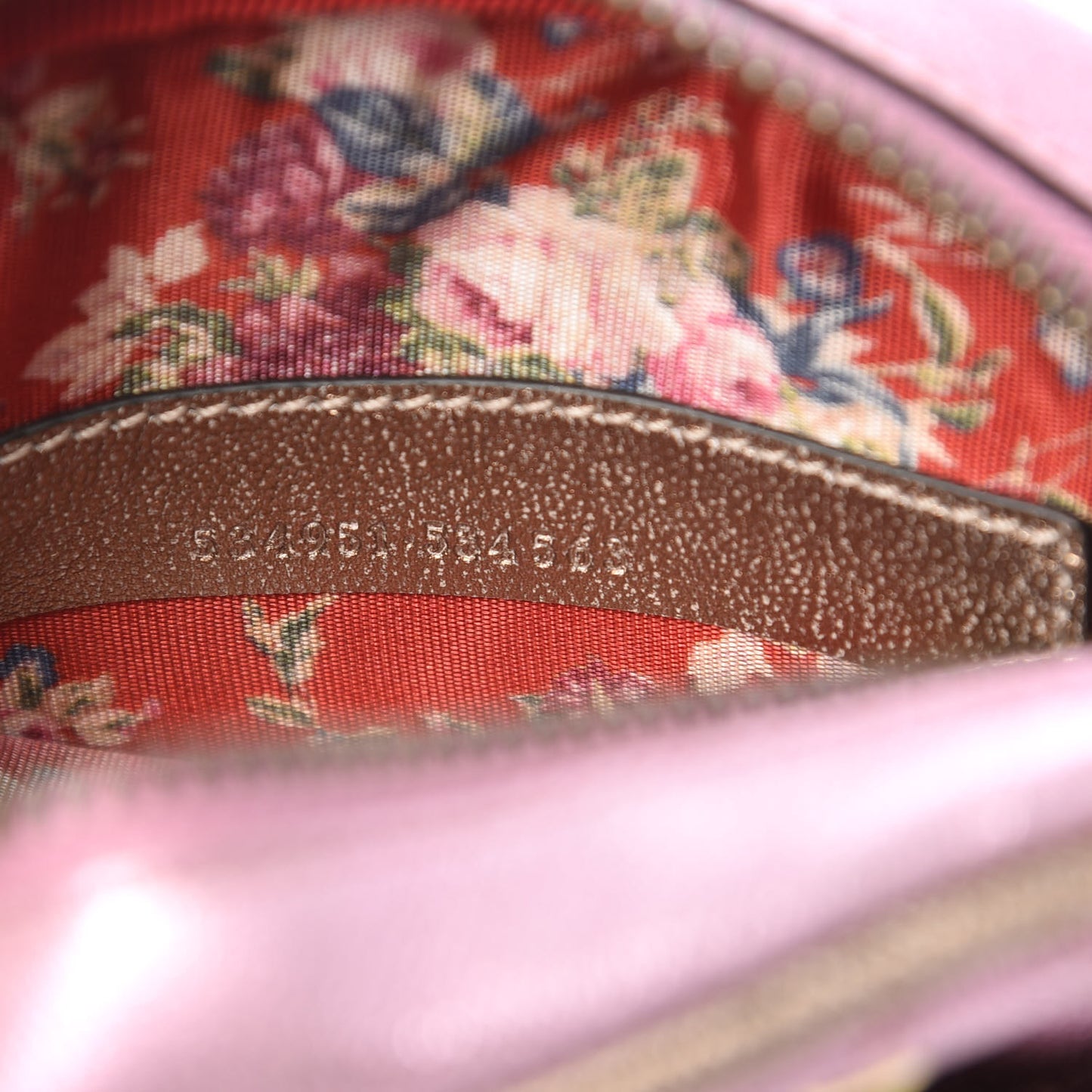 Laminated Nappa Trapuntata Mini Zumi Dome Shoulder Bag Rosa Lago Rame
