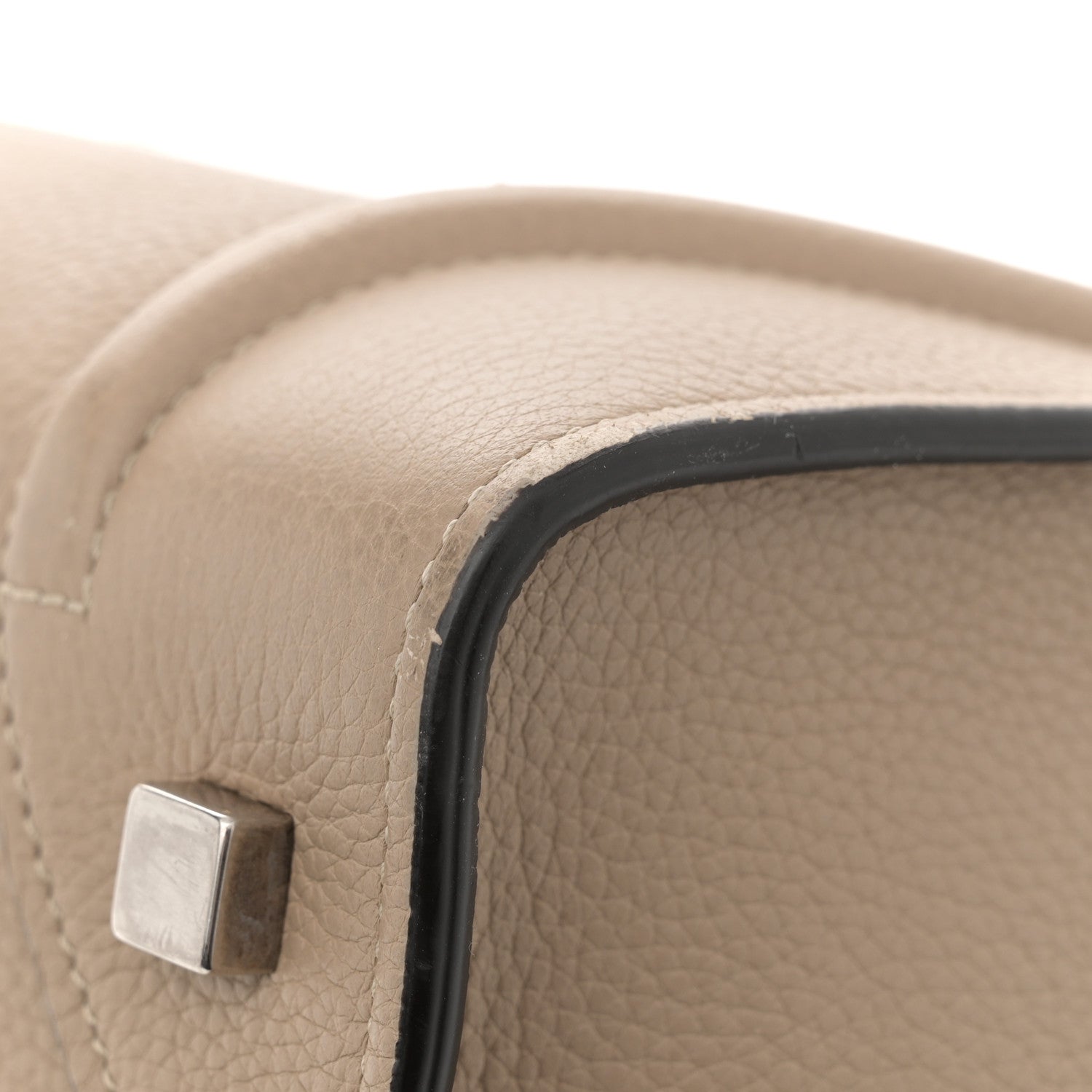 Celine Drummed Calfskin Mini Luggage Dune 17 of 20
