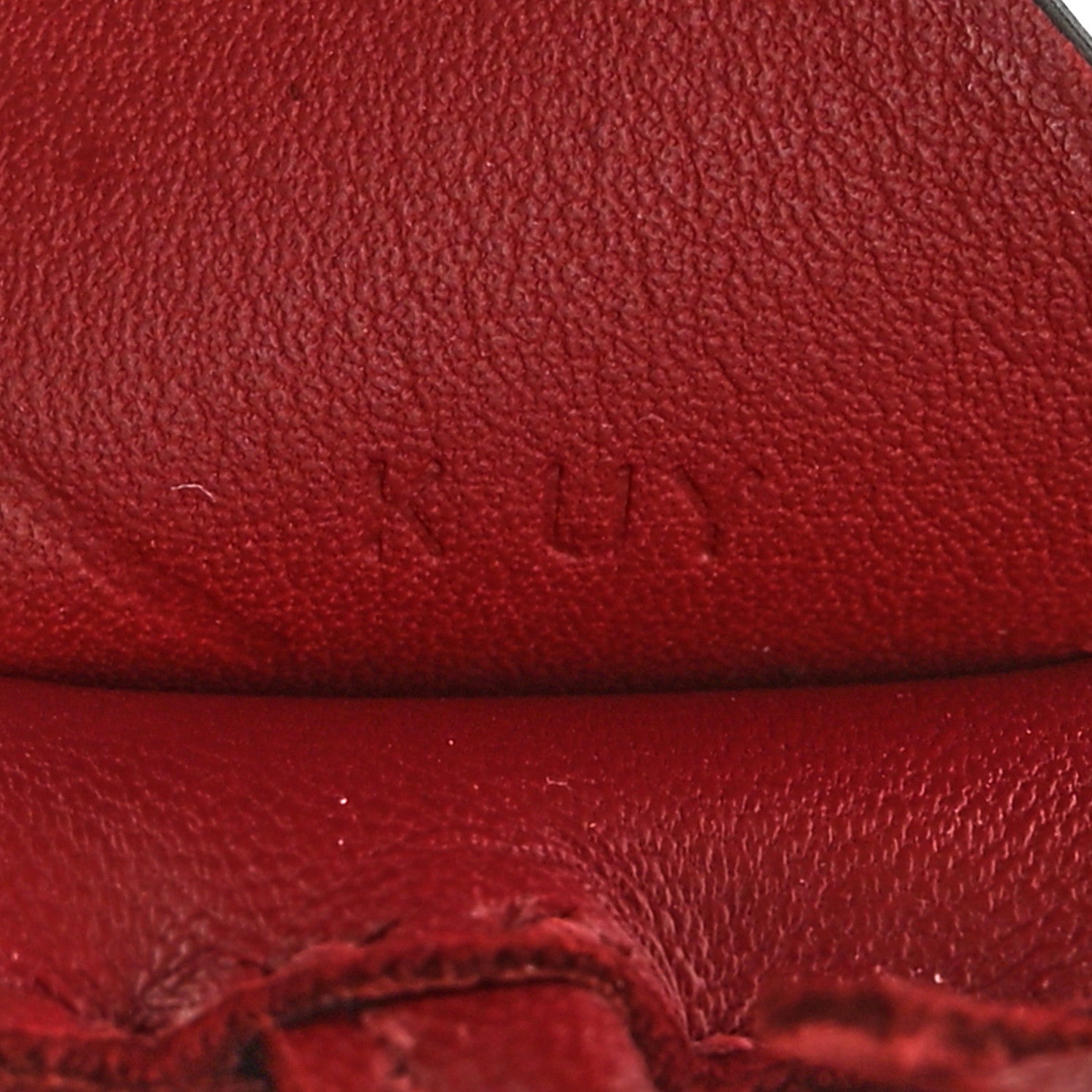 Hermes Milo Lambskin Grigri Rodeo Pegase Horse Bag Charm PM Rouge Grenat 4 of 5