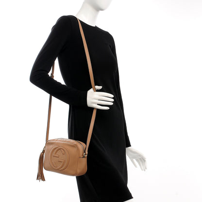 Gucci Pebbled Calfskin Small Soho Disco Bag Camelia 2 of 7