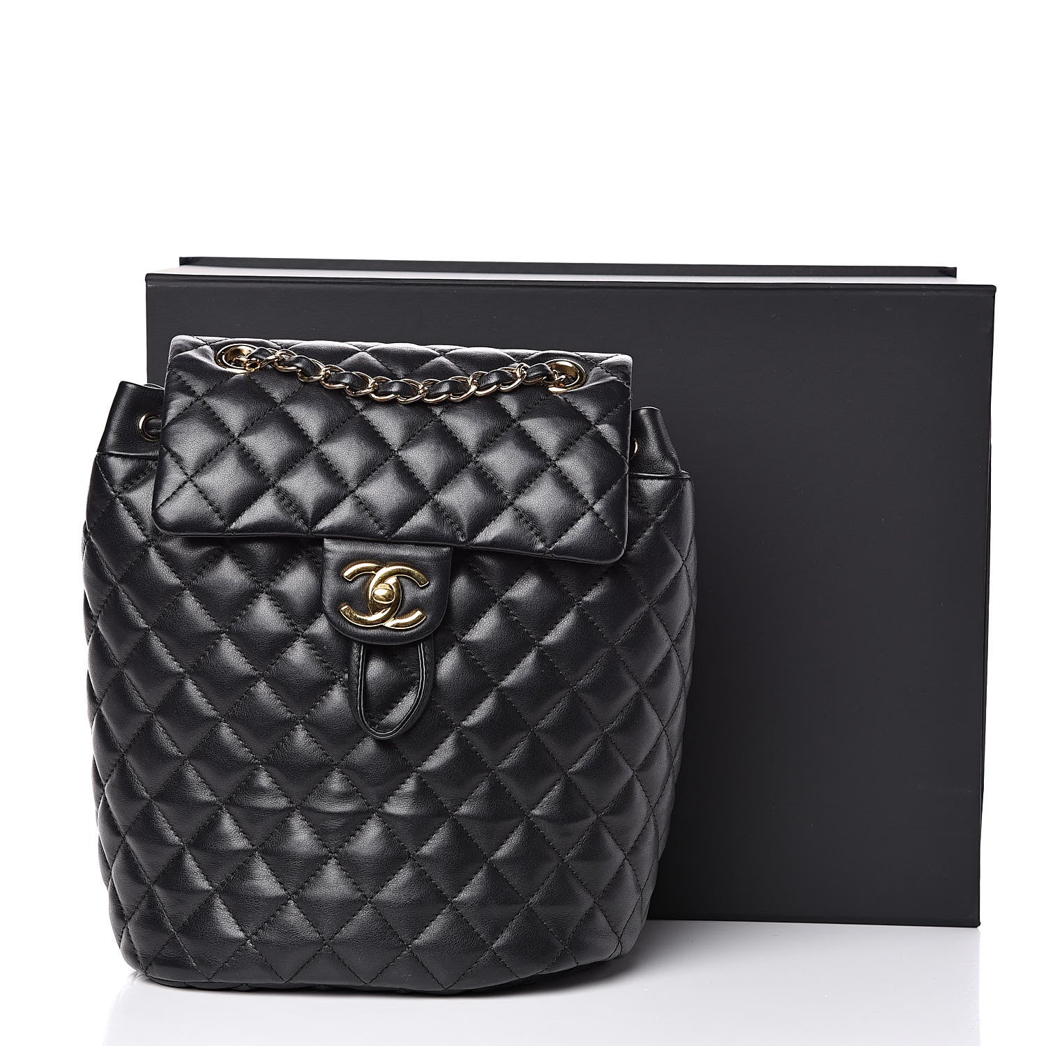 Chanel Lambskin Quilted Small Urban Spirit Backpack Black 14 of 14