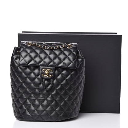 Chanel Lambskin Quilted Small Urban Spirit Backpack Black 14 of 14