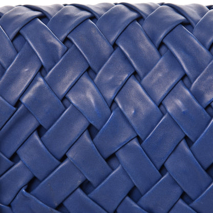 Chanel Lambskin Woven Small Chateau Boy Flap Blue 9 of 12