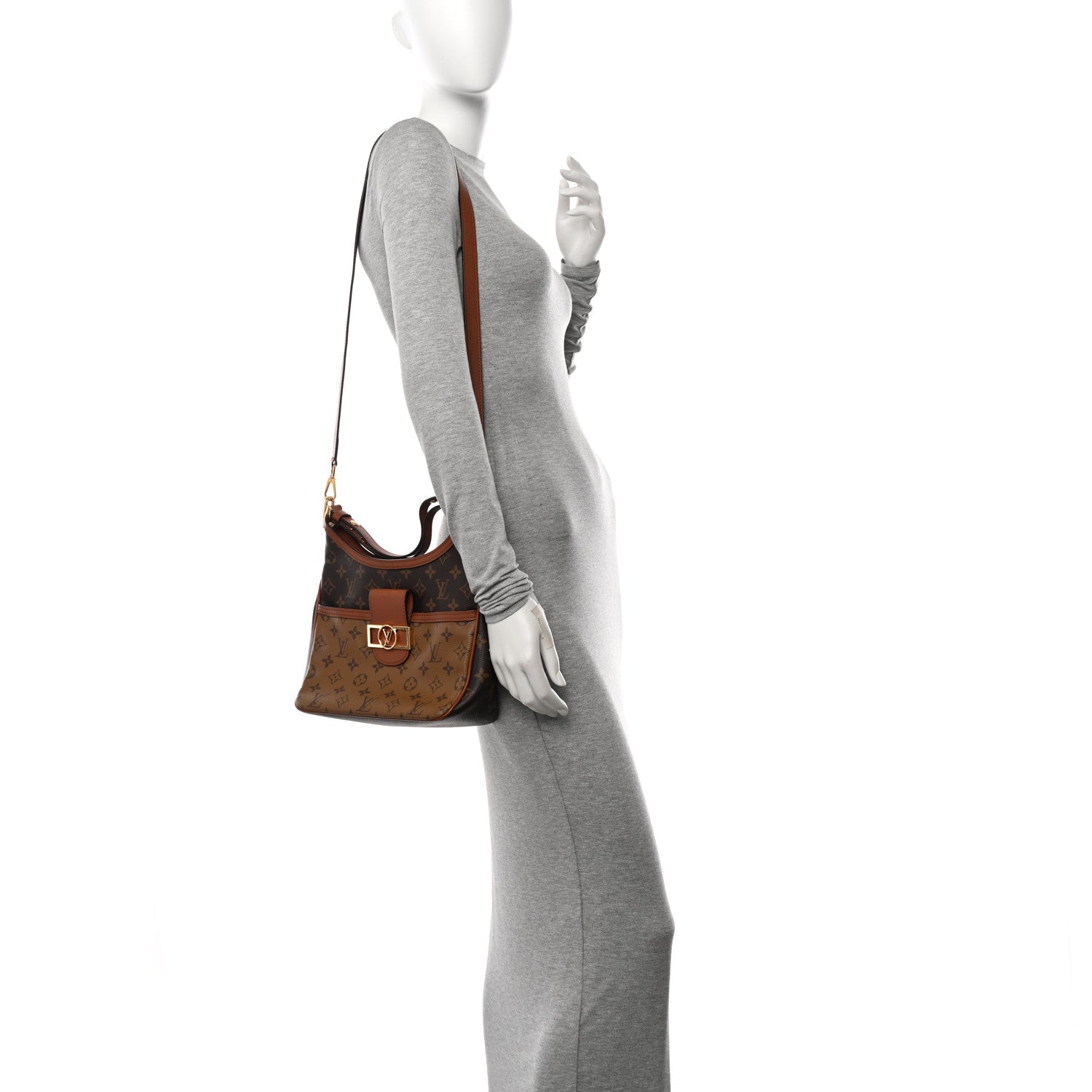 Louis Vuitton Reverse Monogram Dauphine Hobo PM 2 of 11