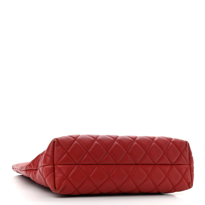 Chanel Lambskin Quilted Small Urban Delight Tote Red 3 of 11