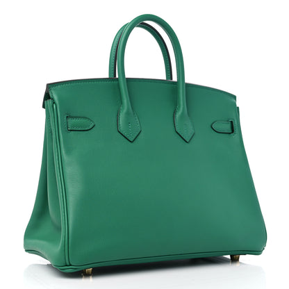 Hermes Swift Birkin 25 Vert Vertigo 3 of 10