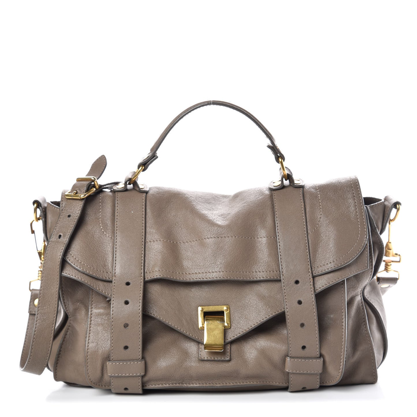 Lambskin Medium PS1 Satchel Smoke
