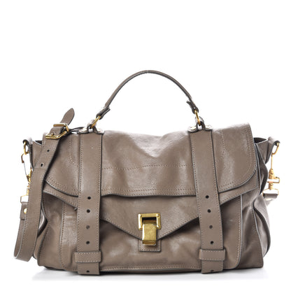 Proenza Schouler Lambskin Medium PS1 Satchel Smoke 1 of 12