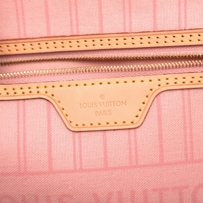 Louis Vuitton Damier Azur Neo Neverfull MM Rose Ballerine 8 of 10