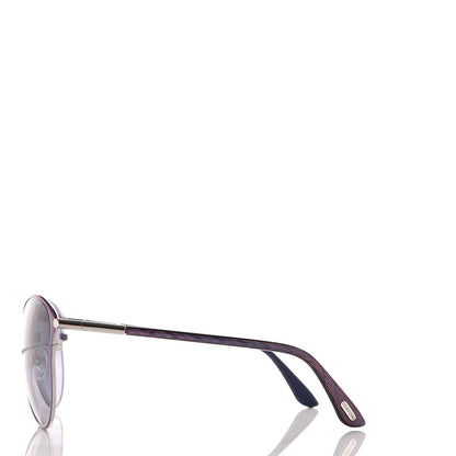 Tom Ford Penelope Vintage Round Sunglasses TF320 Purple 3 of 8