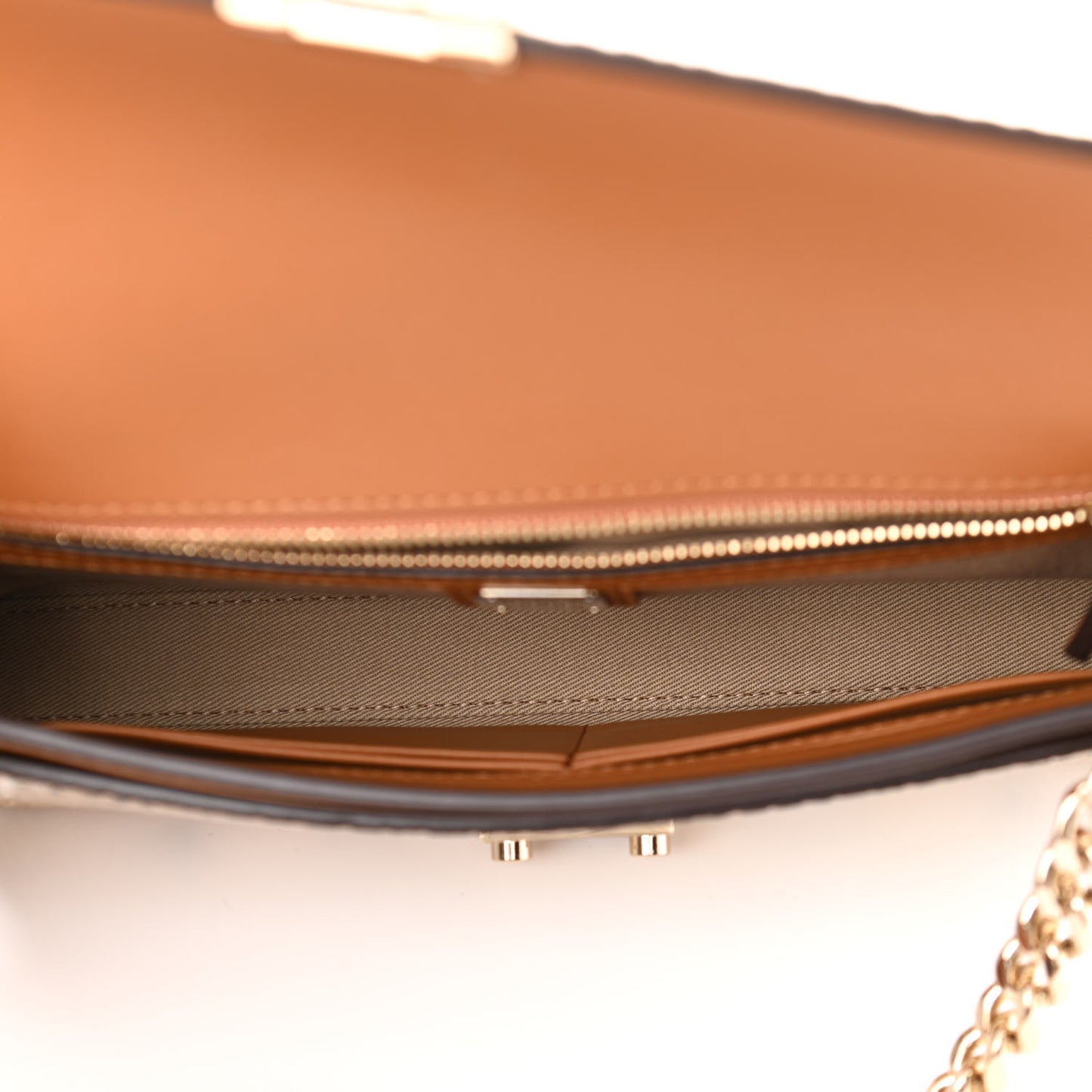 Metallic Visetos Medium Millie Crossbody Bag Berlin Gold