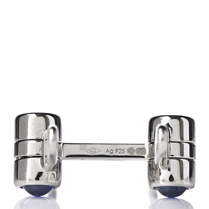 Cartier Sterling Silver Spinel Santos De Biplane Cufflinks 5 of 7