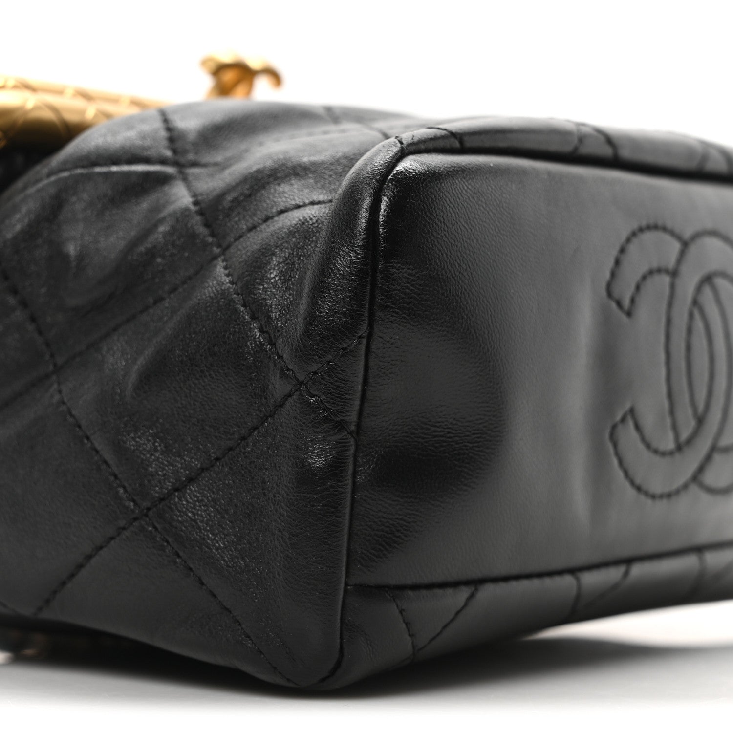 Chanel Lambskin Quilted My Crush Bag Black 9 of 10