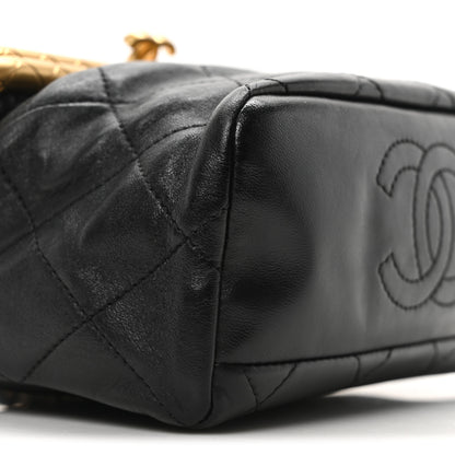 Chanel Lambskin Quilted My Crush Bag Black 9 of 10