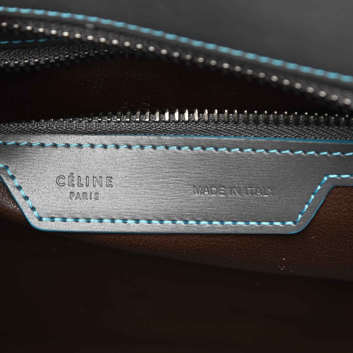 Satin Debossed Calfskin Micro Luggage Anthracite