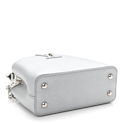 Louis Vuitton Taurillon Lizard Flower Chain Capucines Mini Silver 4 of 9