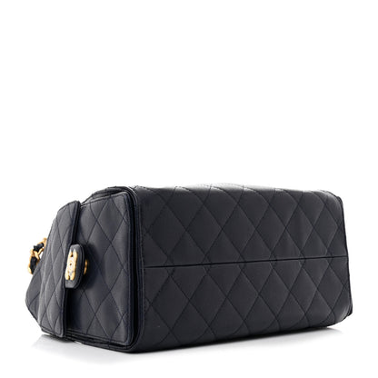Chanel Caviar Quilted Small Chanel 25 Handbag Dark Navy 4 of 12